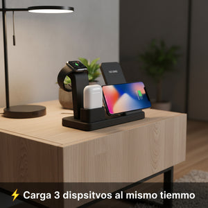 ChargeHub™ 3 en 1 | Estación de Carga Inalámbrica Inteligente