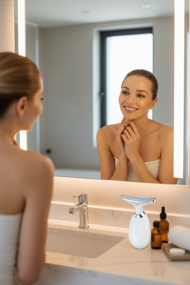 FacialGlow™ LED 3 en 1 | Limpieza y Rejuvenecimiento Facial
