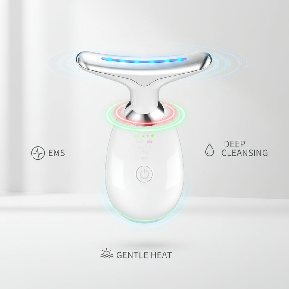 FacialGlow™ LED 3 en 1 | Limpieza y Rejuvenecimiento Facial